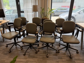 4x Set bureaustoelen Ahrend, grijs